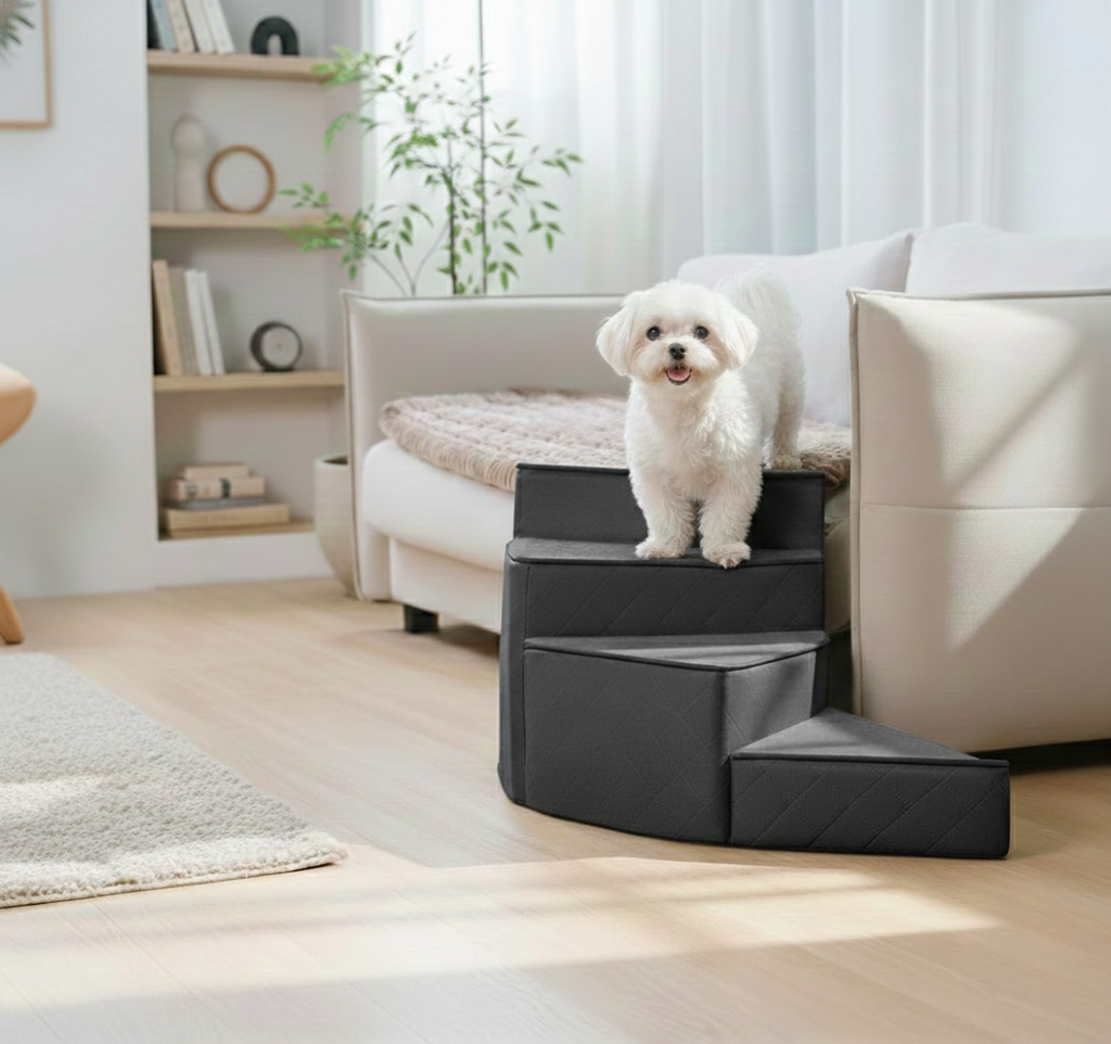 Modern Spiral Pet Stairs - Space-Saving Design