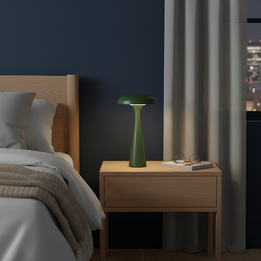 Rechargeable Desk Lamp with Ambient Glow – Ava Jellyfish Design