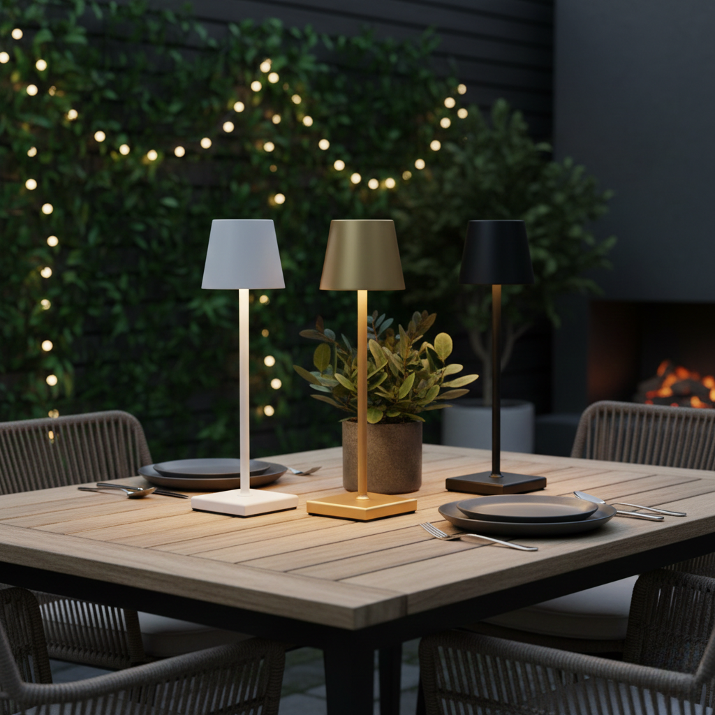 Nordia Modern Table Lamp – Cordless LED Light Lamp