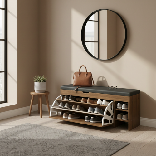 Bench Shoe Rack - Comfort Meets Storage