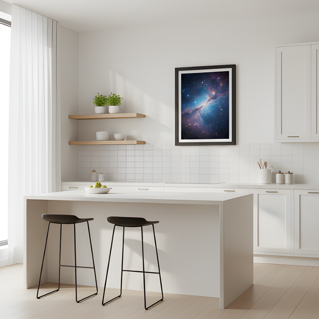 Galaxy Wall Art | Black Frame