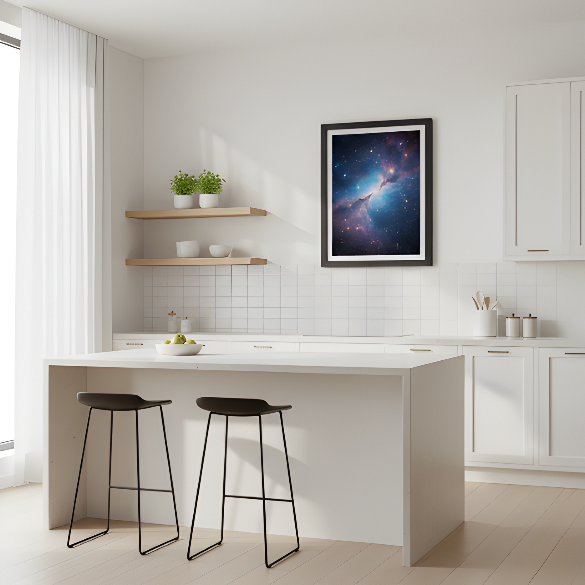 Galaxy Wall Art | Black Frame