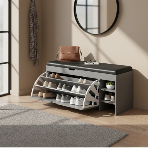 Bench Shoe Rack - Comfort Meets Storage