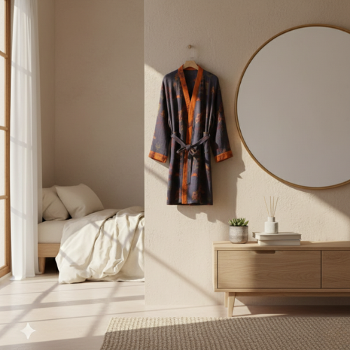 Oriental-Inspired Kimono Robe - Timeless Look