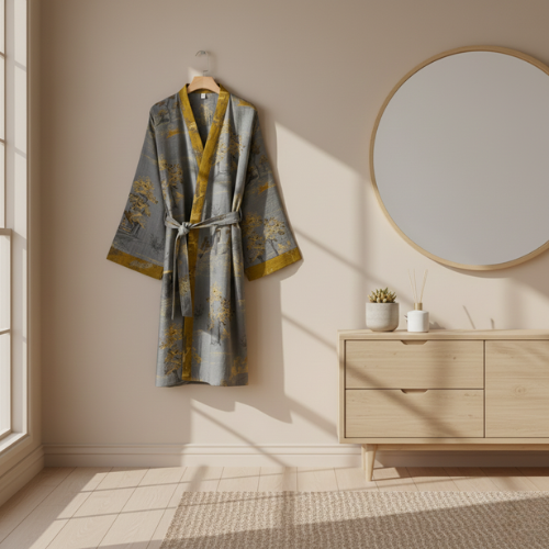 Oriental-Inspired Kimono Robe - Timeless Look