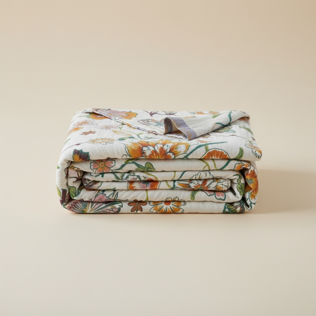 Blanket - Cotton Wildflower Botanical Reverie