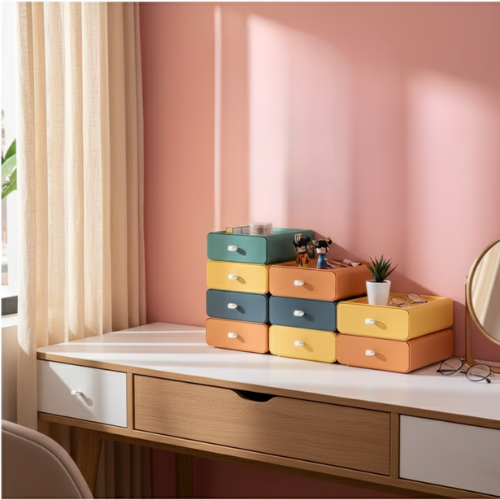 Stackable Storage Box - Colourful Modular Organizer