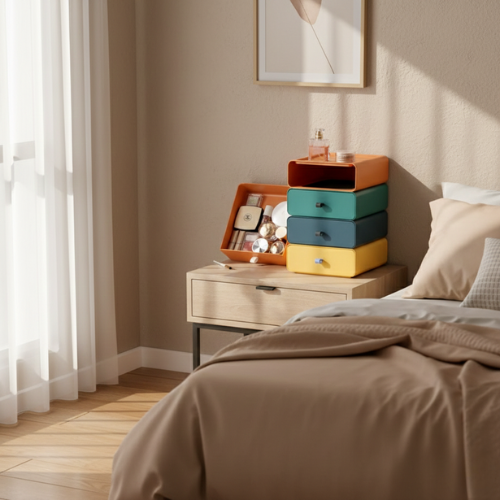 Stackable Storage Box - Colourful Modular Organizer