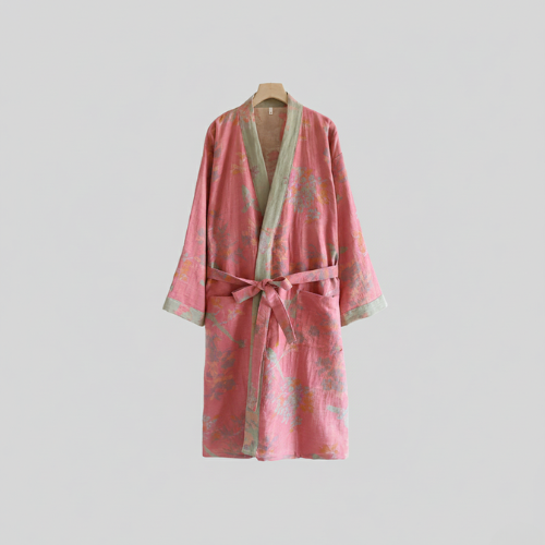 Vintage-Inspired Kimono Robe - Light Everyday Wear