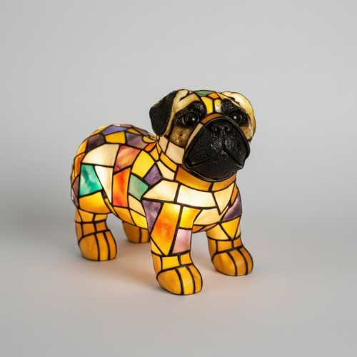 Mosaic Pug Light | Cozy Home Accent