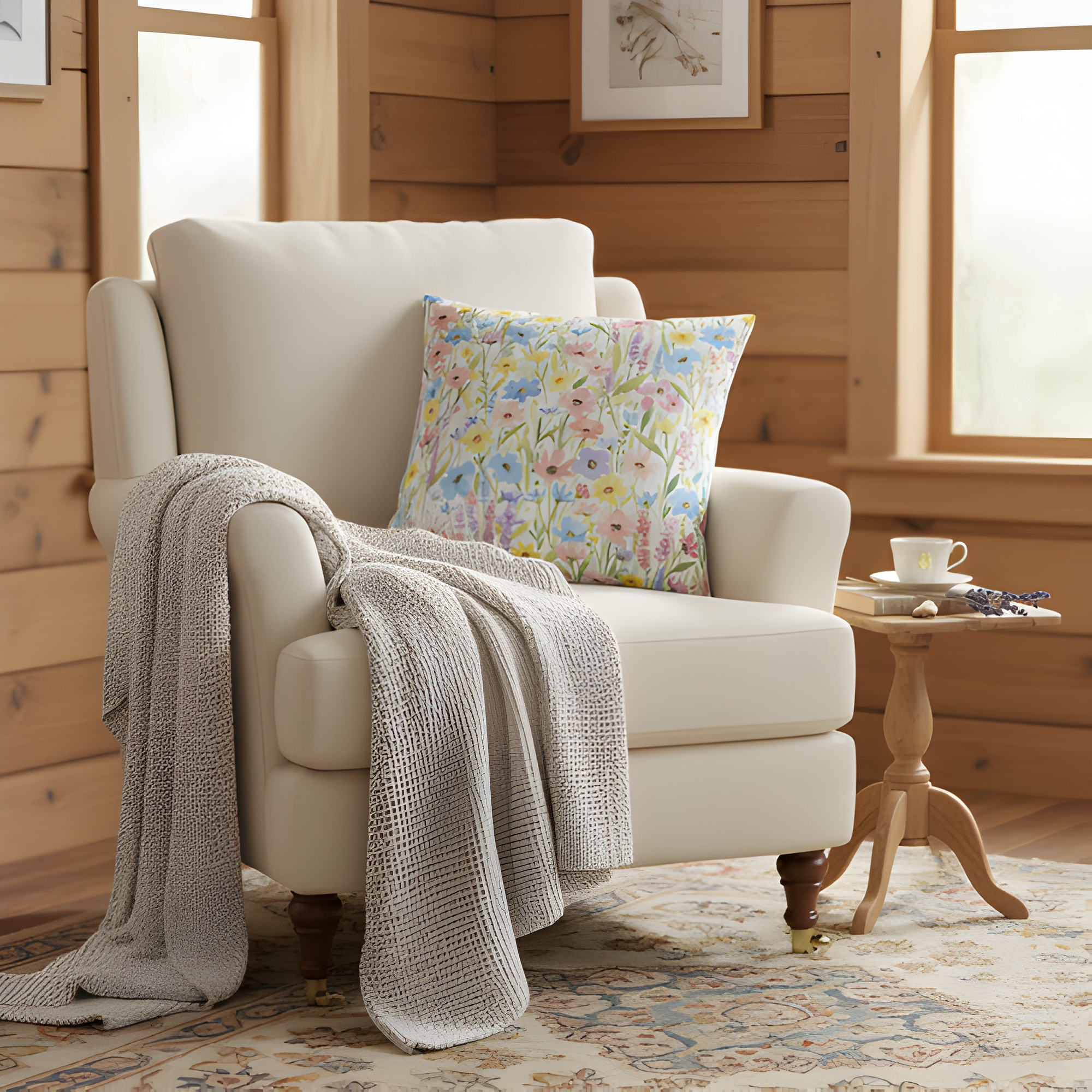 Wildflower Garden Pillow Cover | Cottagecore Style