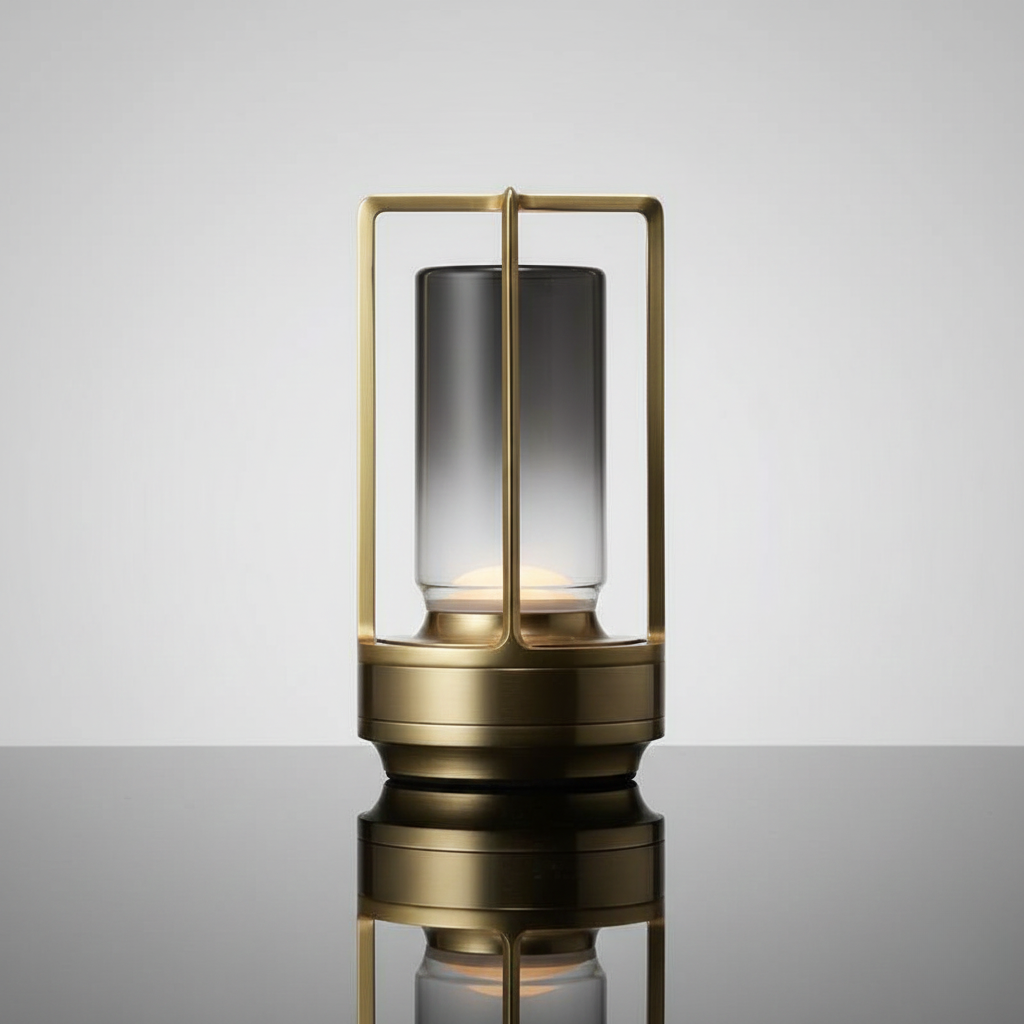 Casa Nordic Crystal Lantern | Minimalist Metal Frame