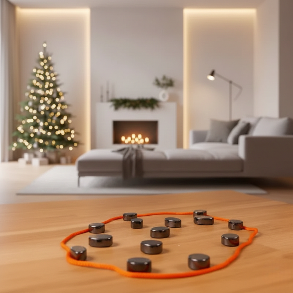 Magnetic Stone Game -  Polished Dark Stones for Living Room