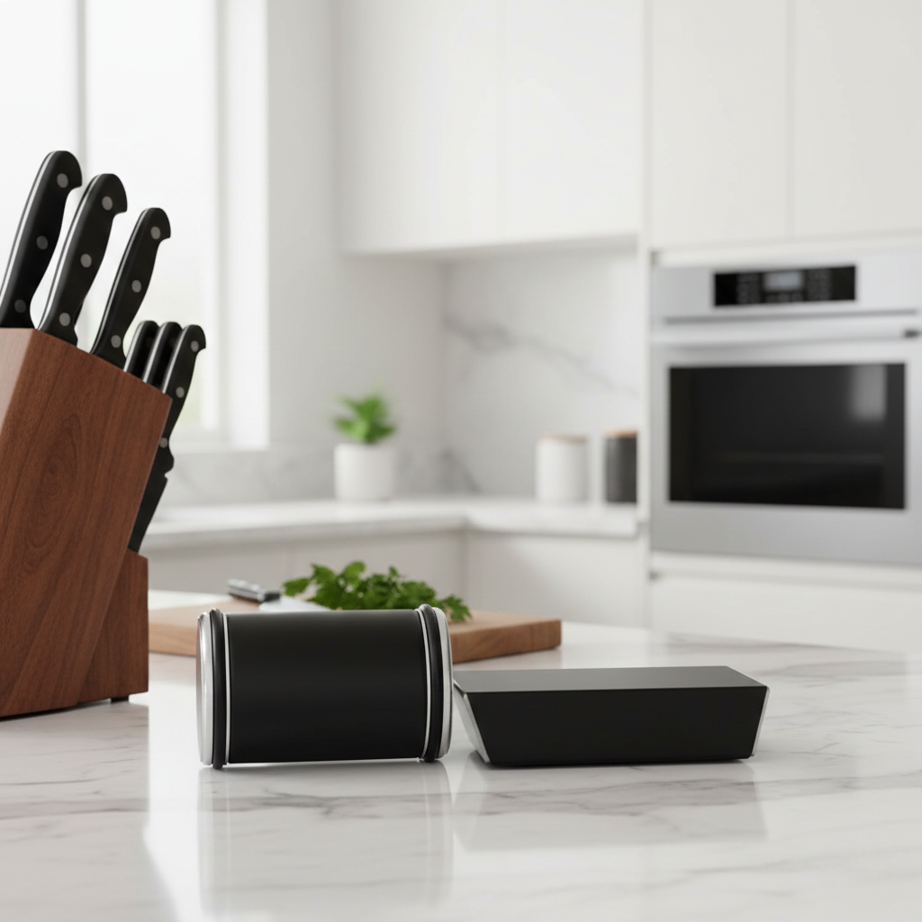 Sharp-edge Professional Knife Sharpener - Diamond-coated Grinding Roller for Kitchen