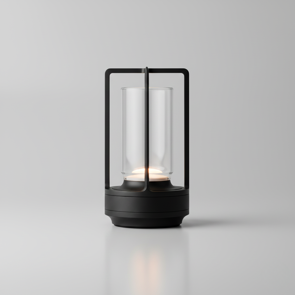 Casa Nordic Crystal Lantern | Minimalist Metal Frame
