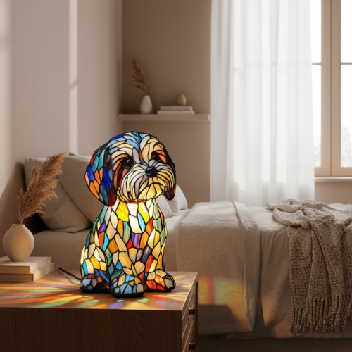 Radiant Mosaic Lamp | Modern Minimalist Accent