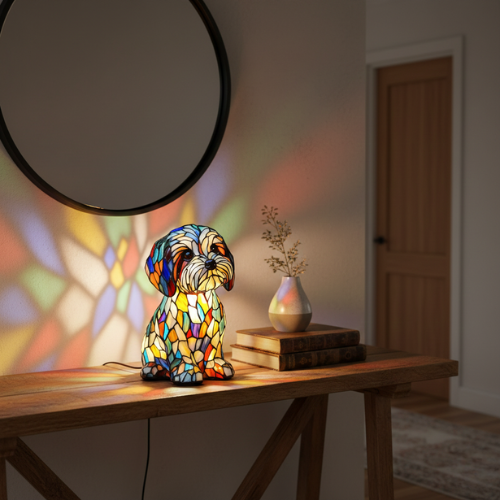 Radiant Mosaic Lamp | Modern Minimalist Accent