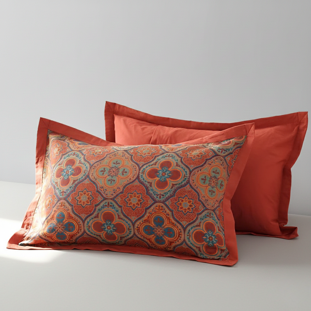 Blossom Embroidery Coverlet - Reversible Cotton for Bedroom