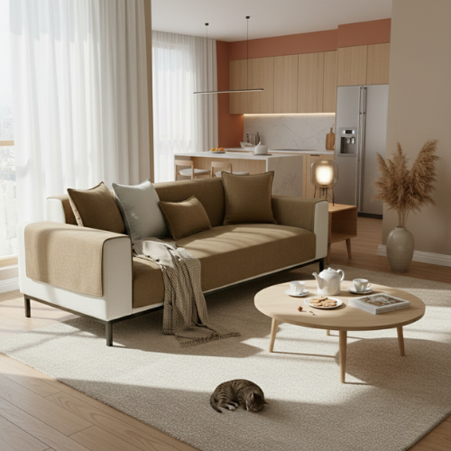 Herringbone Chenille Couch Cover - Stylish Shield for Your Couch