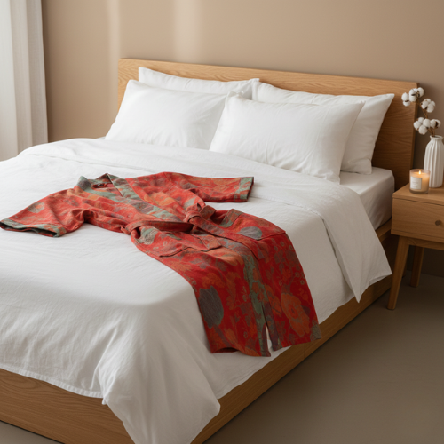 Luxurious Lounge Robe - Vintage-Inspired Floral