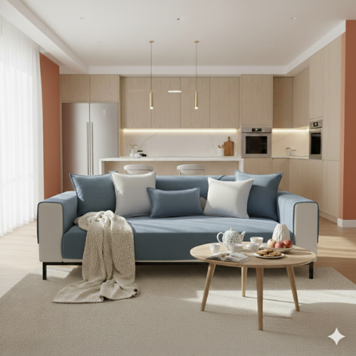 Herringbone Chenille Couch Cover - Stylish Shield for Your Couch