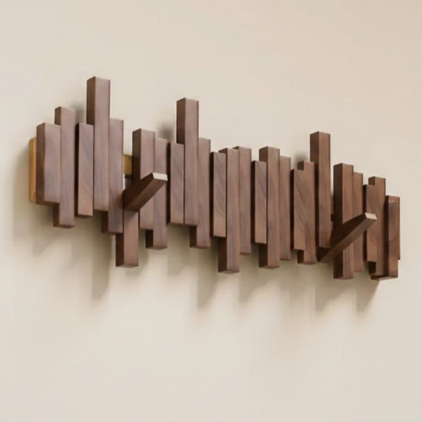 Piano Wood Wall Hooks – Clothes and Bag Hangers