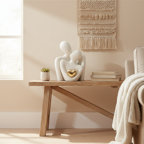 Love Sculpture Decor | Minimalist Home Accent