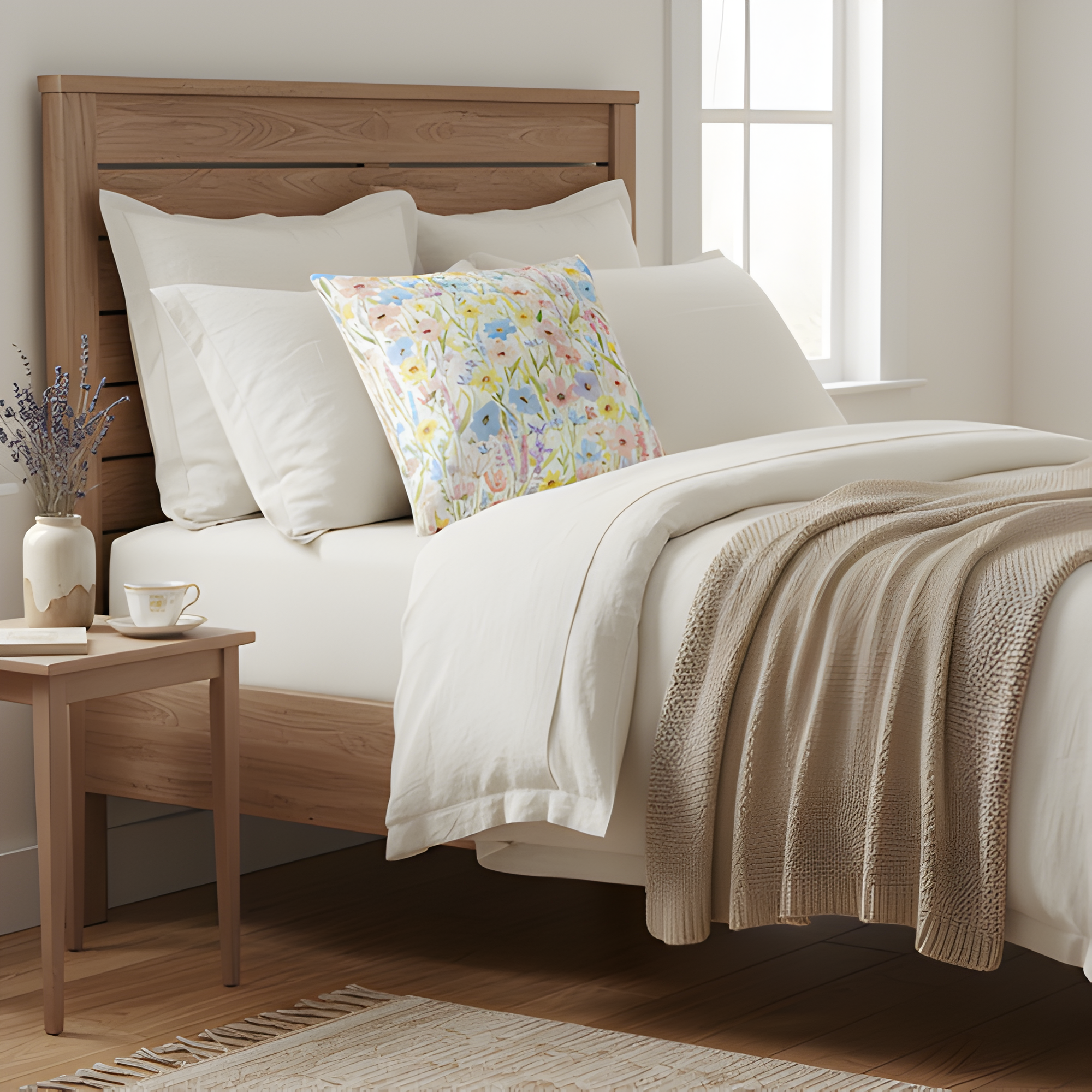 Wildflower Garden Pillow Cover | Cottagecore Style