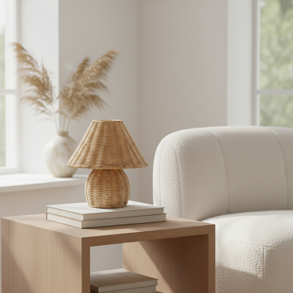 Table Lamp | USB Powered Noya Rattan