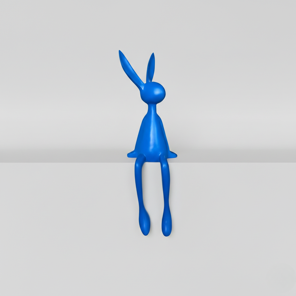 Modern Easter Bunny Decor - Resin-lux for Living Room
