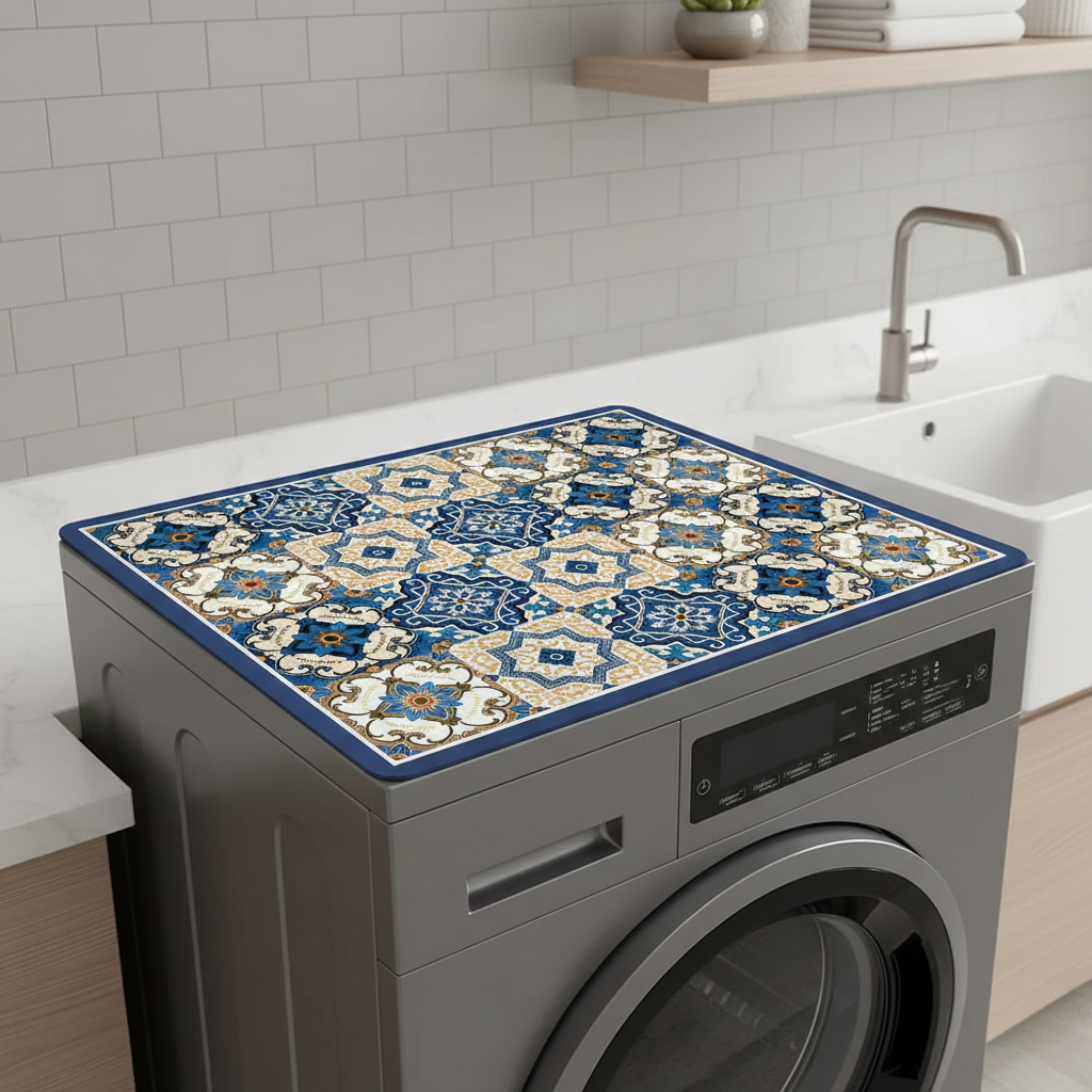 BohoShield Appliance Mat - High-Quality Microfibre for Laundry Machine (50x60)