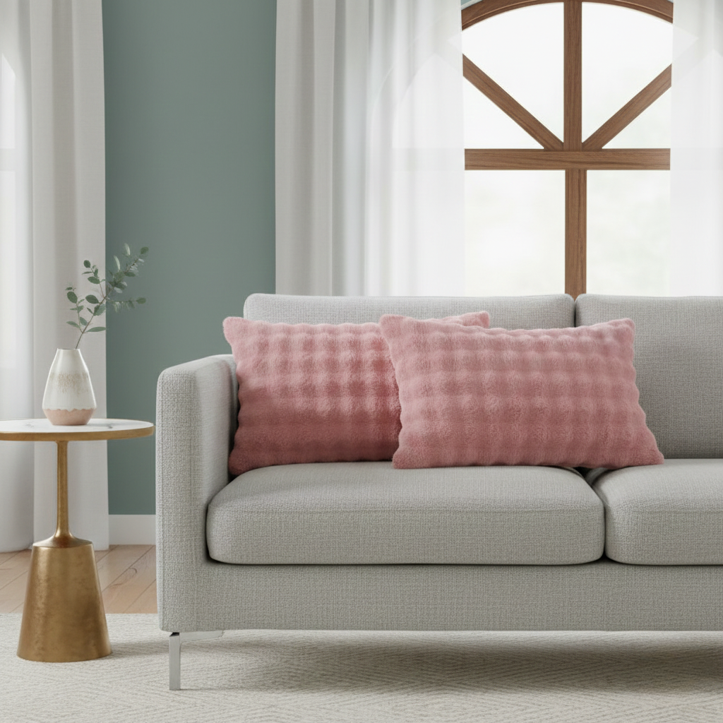 Pillow Cover - Rabbit Faux Fur