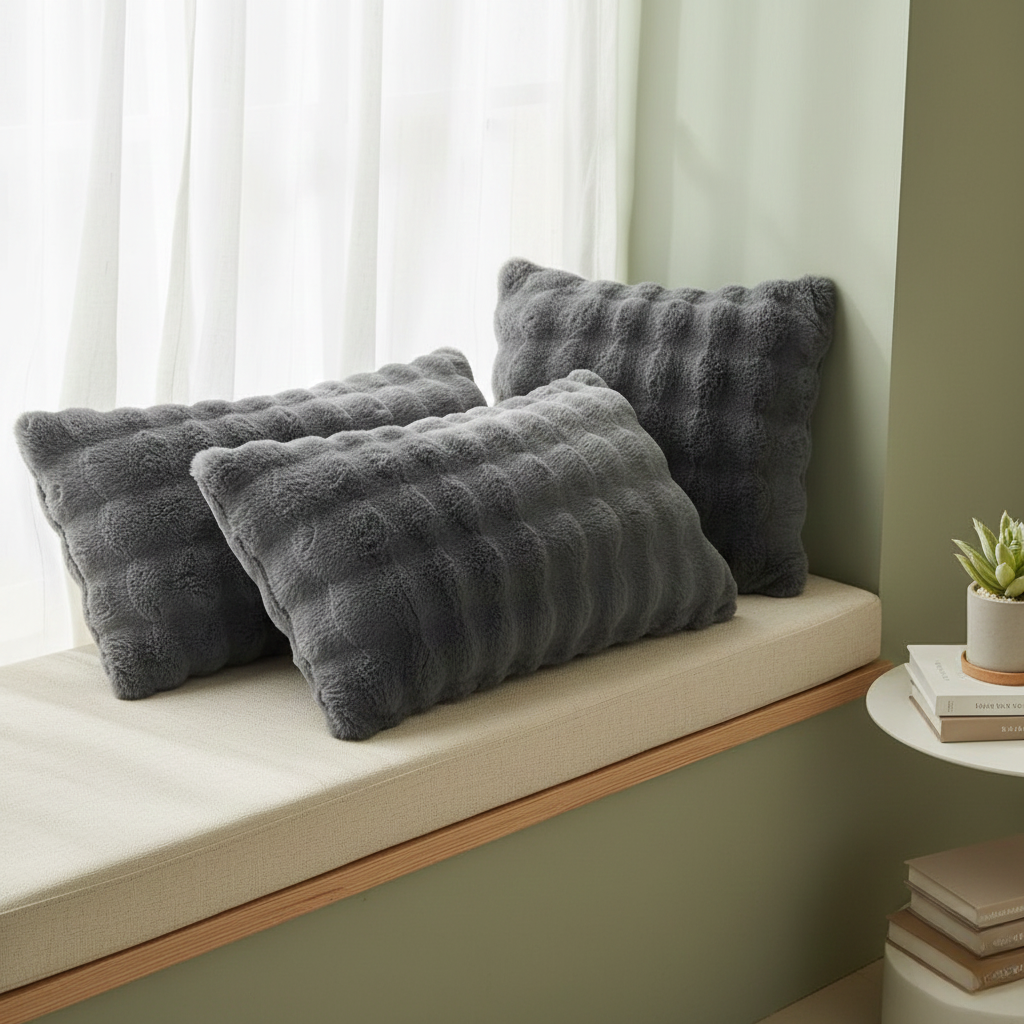 Pillow Cover - Rabbit Faux Fur