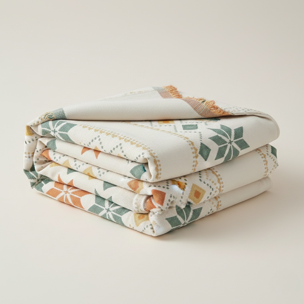 Stylish Boho Sofa Cover - Durable Microfiber Blend With Chenille Fabric