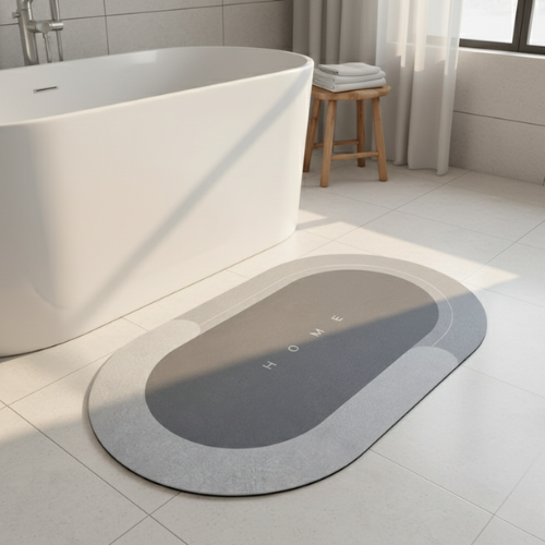 Fast-Dry Bathroom Mat – Instant Absorbent Bath Rug