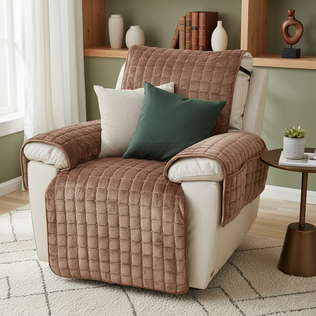 Recliner Cover - Snug Grid