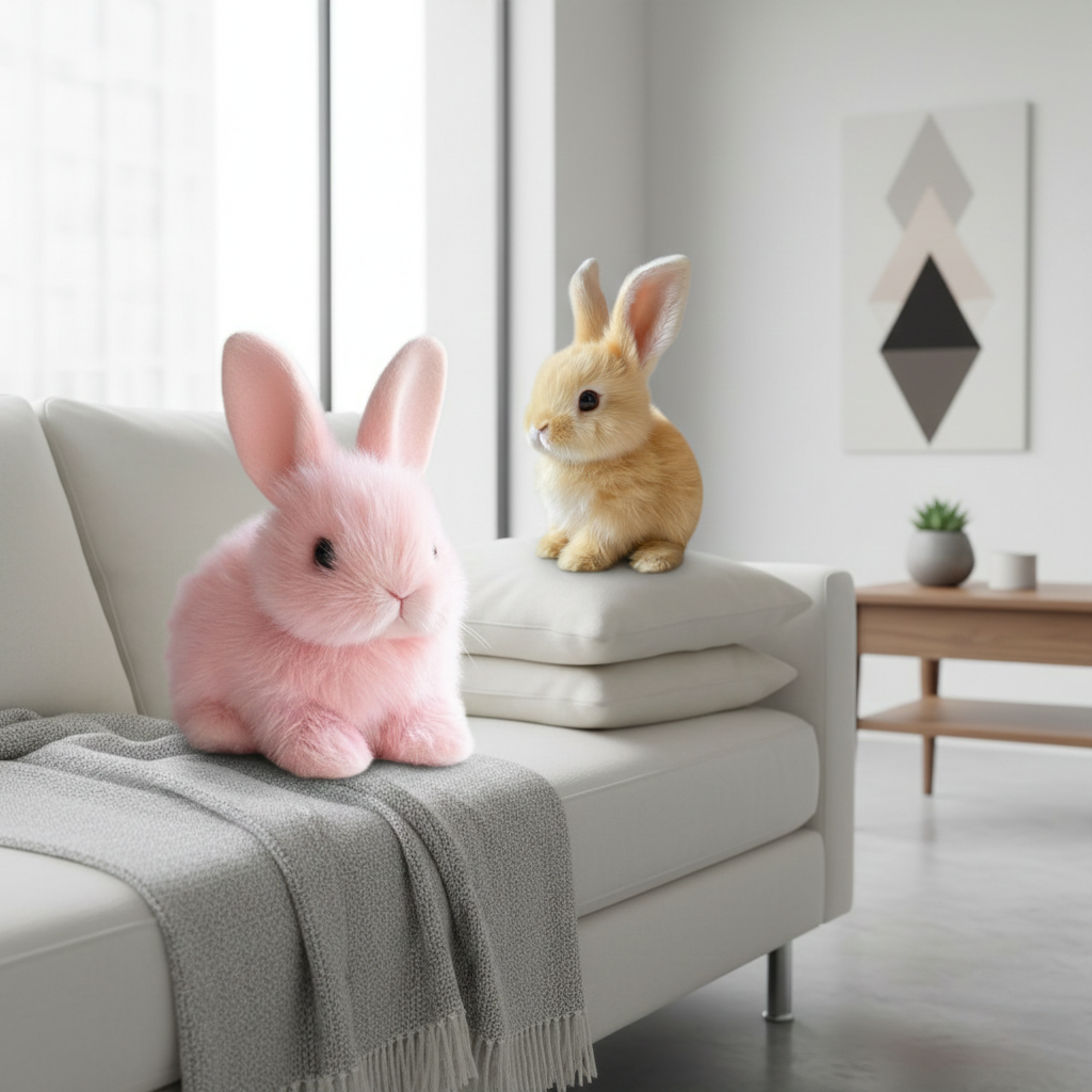 HoppiLoom Interactive Bunny – Low Hopping Plush Toy for Kids