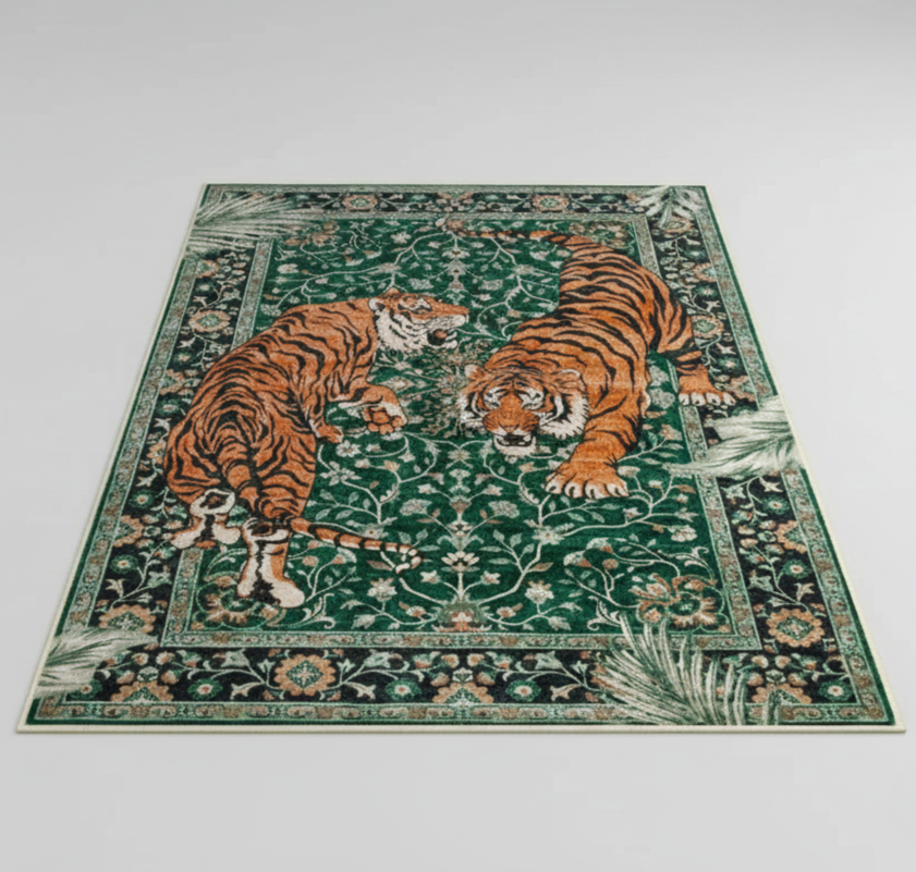 Tiger Tapestry Area Rug – Savage Grace Design