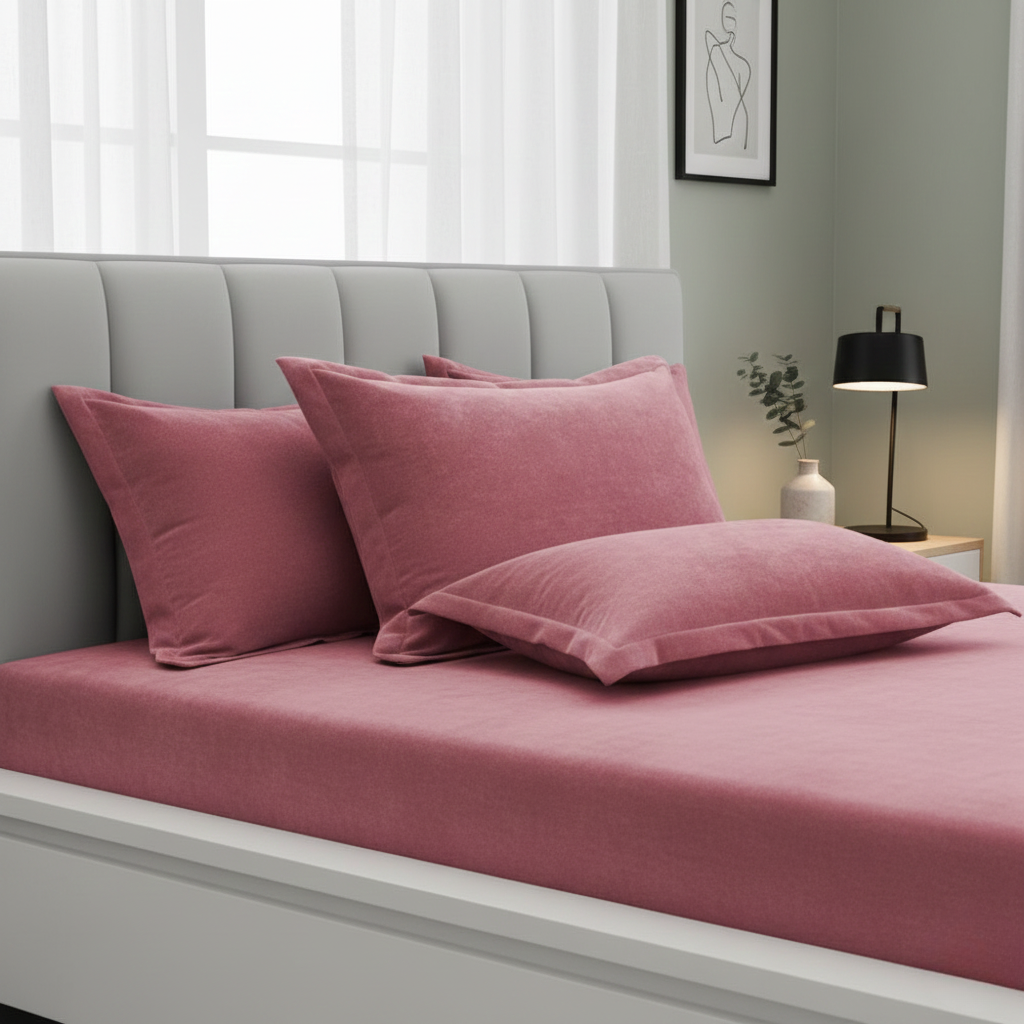 Pillow Covers Set - Fleece Comfort 2 Piece