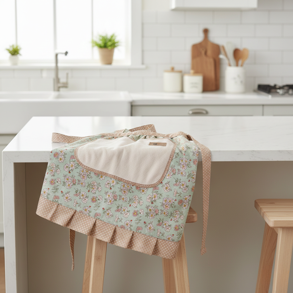 Sweet Flora Kitchen Apron - Waterproof with A Breathable Floral Design
