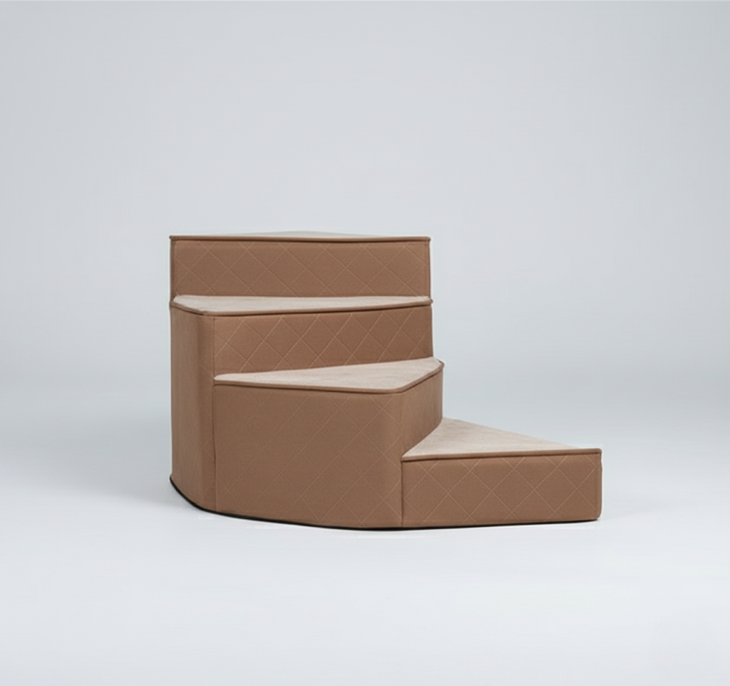 Modern Spiral Pet Stairs - Space-Saving Design