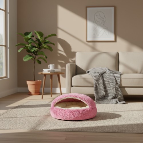 Semi-Enclosed Pet Bed - Cozy Space
