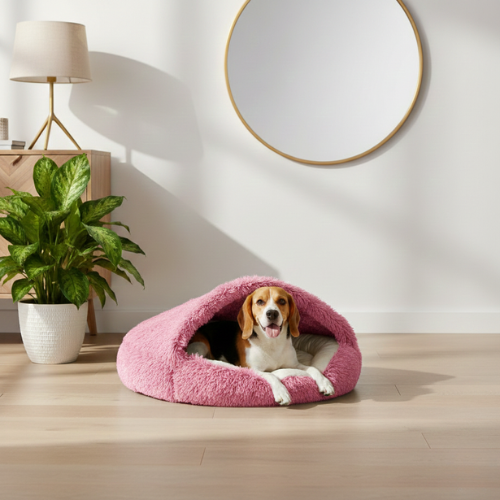 Semi-Enclosed Pet Bed - Cozy Space