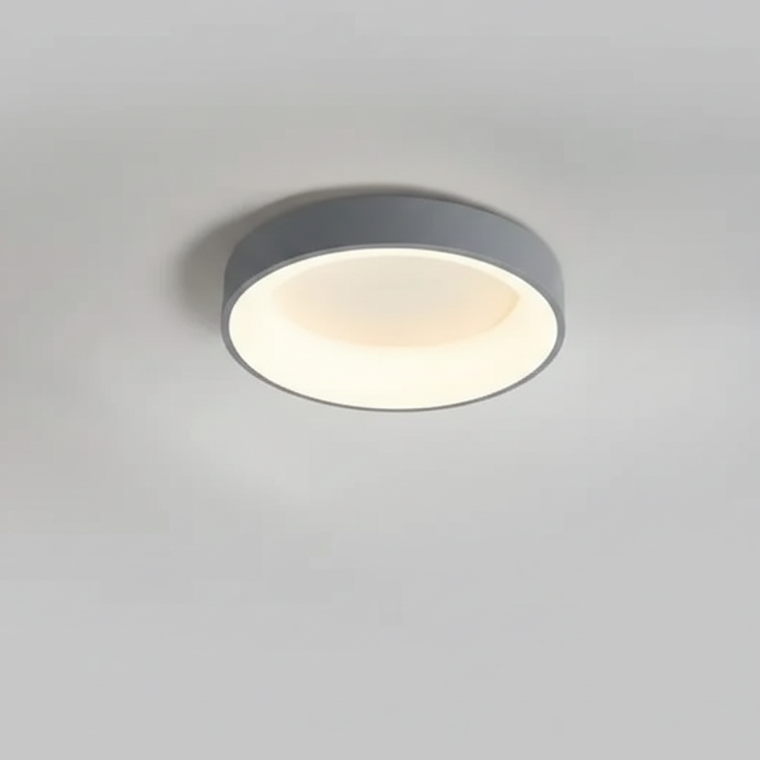 Dimmable Round LED Ceiling Light – Modern Scandinavian Design