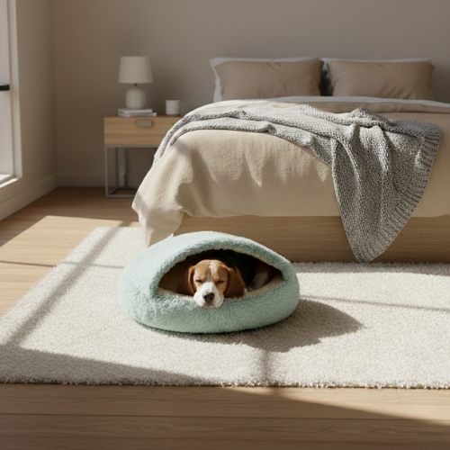 Semi-Enclosed Pet Bed - Cozy Space