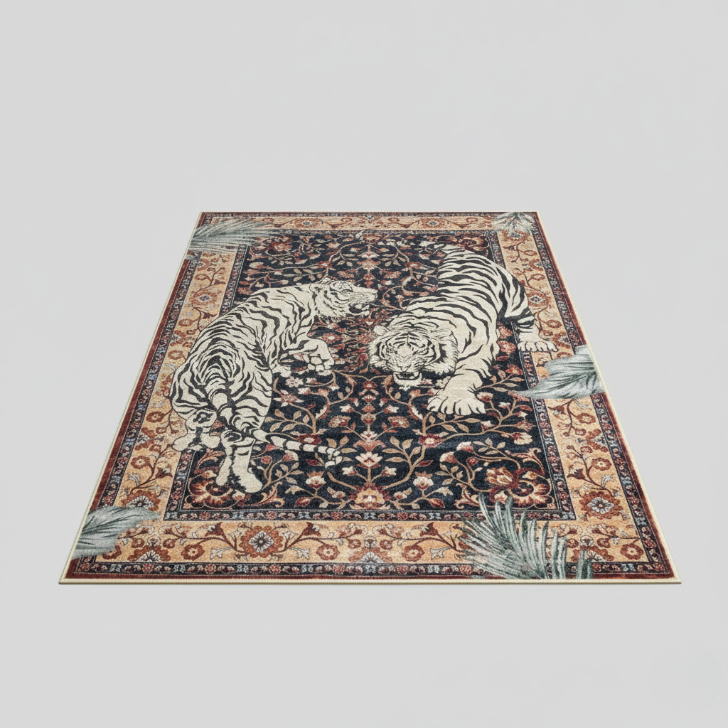Tiger Tapestry Area Rug – Savage Grace Design
