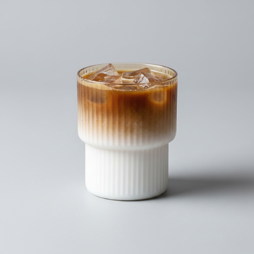 Ribbed Glass Set - Aesthetic Look