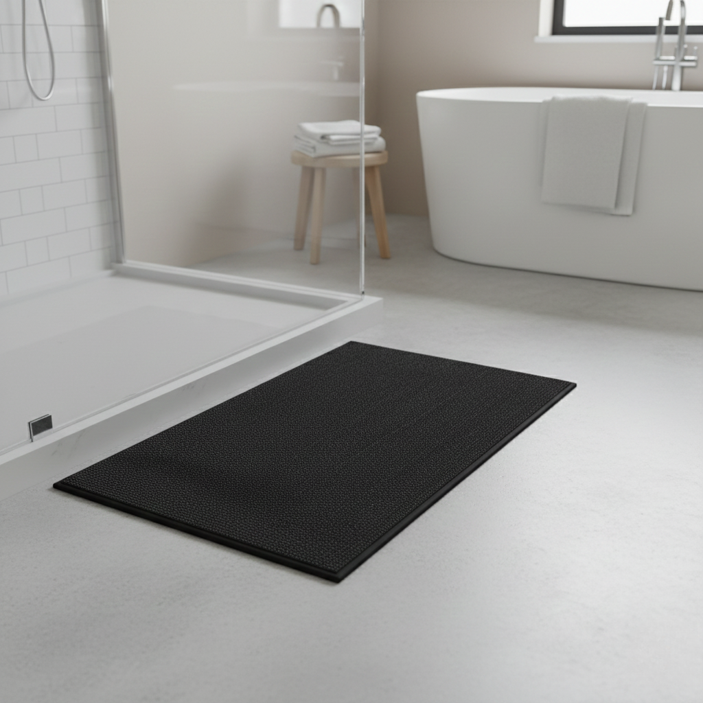 Braided Bath Mat – Soft Non-Slip Bathroom Floor Mat