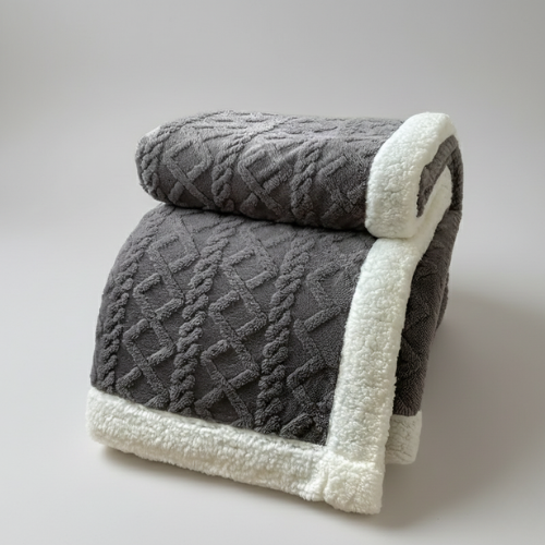Double-Sided Fleece Blanket - Cozy Bed Companion