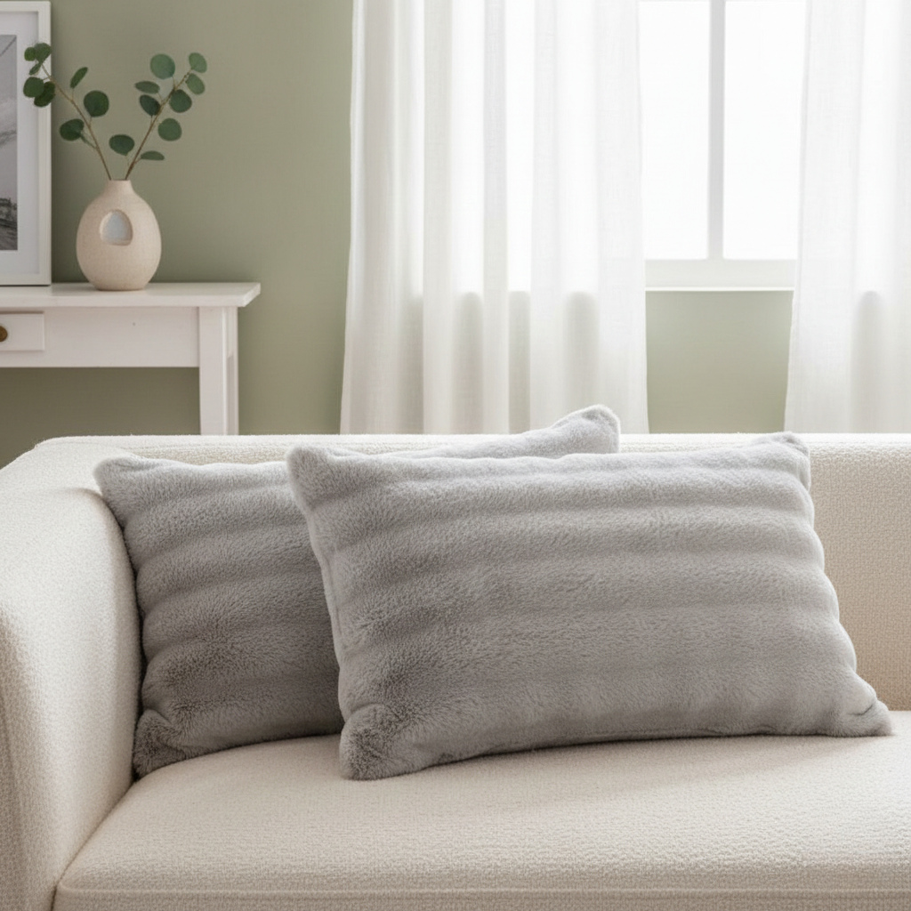 Pillow Cover - Rabbit Faux Fur